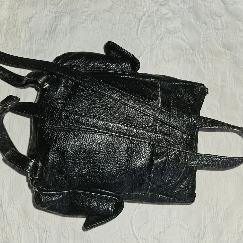 Harley-Davidson Black Leather Studded Backpack - Picture 4 of 8